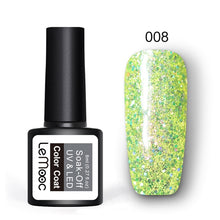 Load image into Gallery viewer, 8ml Nail Art Shining Glitter Sequins Platinum Paint Gel Crystal Nail Art Soak off Platinum Rose Gold UV Gel Nail Polish
