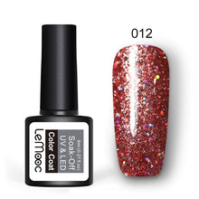 Load image into Gallery viewer, 8ml Nail Art Shining Glitter Sequins Platinum Paint Gel Crystal Nail Art Soak off Platinum Rose Gold UV Gel Nail Polish