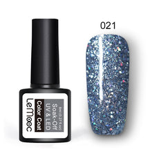 Load image into Gallery viewer, 8ml Nail Art Shining Glitter Sequins Platinum Paint Gel Crystal Nail Art Soak off Platinum Rose Gold UV Gel Nail Polish