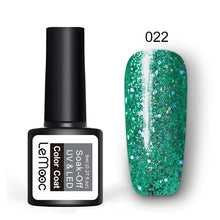 Load image into Gallery viewer, 8ml Nail Art Shining Glitter Sequins Platinum Paint Gel Crystal Nail Art Soak off Platinum Rose Gold UV Gel Nail Polish