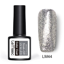 Load image into Gallery viewer, 8ml Nail Art Shining Glitter Sequins Platinum Paint Gel Crystal Nail Art Soak off Platinum Rose Gold UV Gel Nail Polish