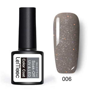 8ml Nail Art Shining Glitter Sequins Platinum Paint Gel Crystal Nail Art Soak off Platinum Rose Gold UV Gel Nail Polish